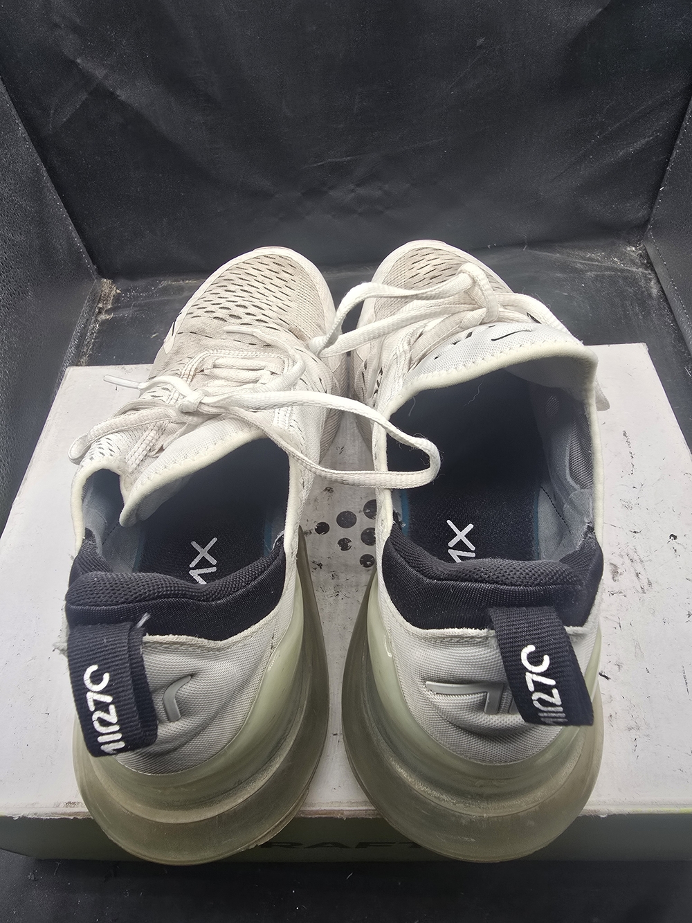 SKU‎ 0355 Men White Athletic Sneakers with Air-Cushion Heel